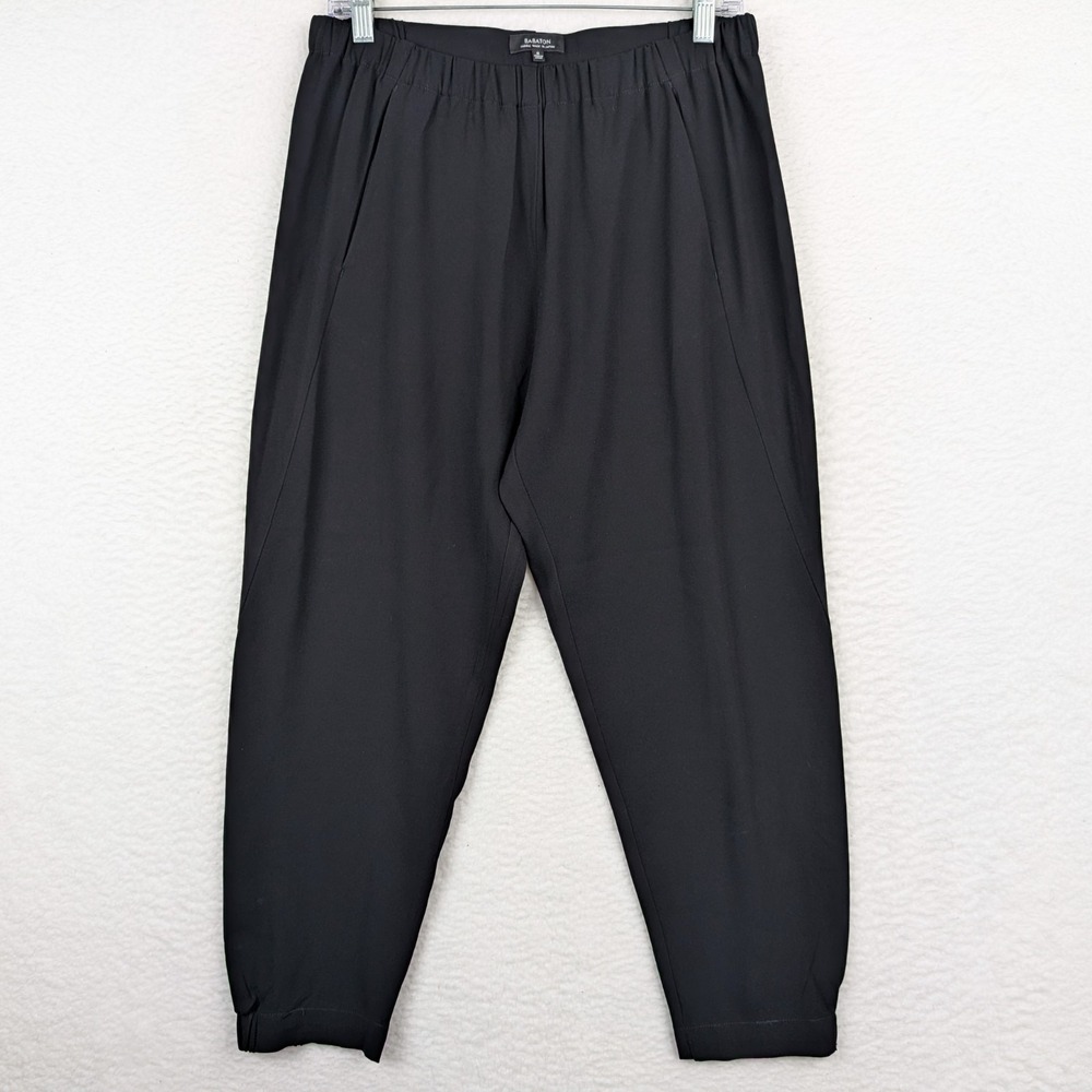 Babaton ARITZIA Jogger Pants Women M Black Lightweight Tapered Trouser DEXTER